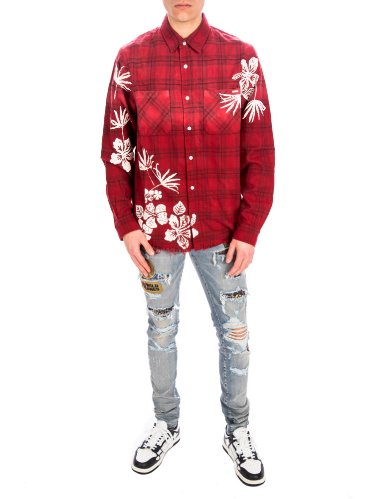 Amiri bleach floral plaid Amiri  BLEACH FLORAL PLAIDrood - www.credomen.com - Credomen