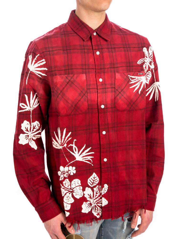 Amiri bleach floral plaid Amiri  BLEACH FLORAL PLAIDrood - www.credomen.com - Credomen