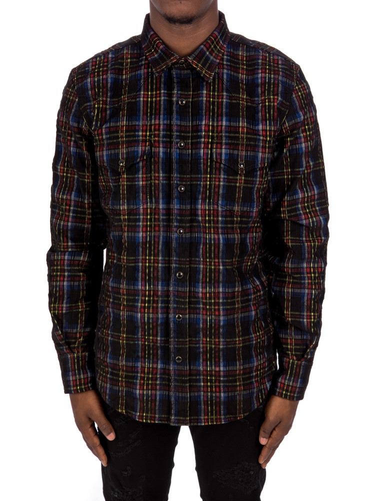 saint laurent tartan shirt