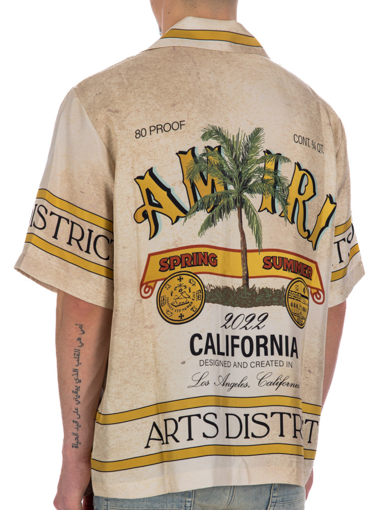 Amiri rum label print bowling Amiri  RUM LABEL PRINT BOWLINGbeige - www.credomen.com - Credomen