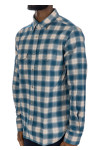 Tom Ford check western shirt Tom Ford  CHECK WESTERN SHIRTblauw - www.credomen.com - Credomen