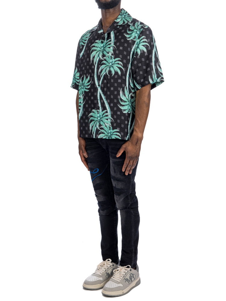 Amiri palm bowling shirt Amiri  PALM BOWLING SHIRTzwart - www.credomen.com - Credomen