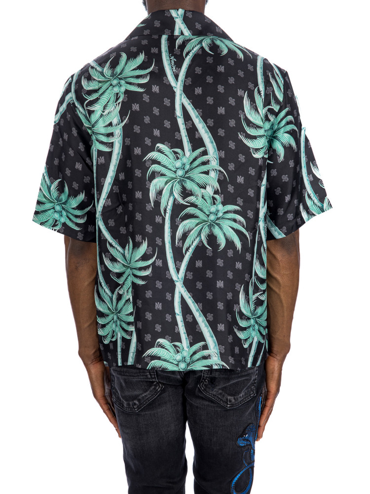 Amiri palm bowling shirt Amiri  PALM BOWLING SHIRTzwart - www.credomen.com - Credomen