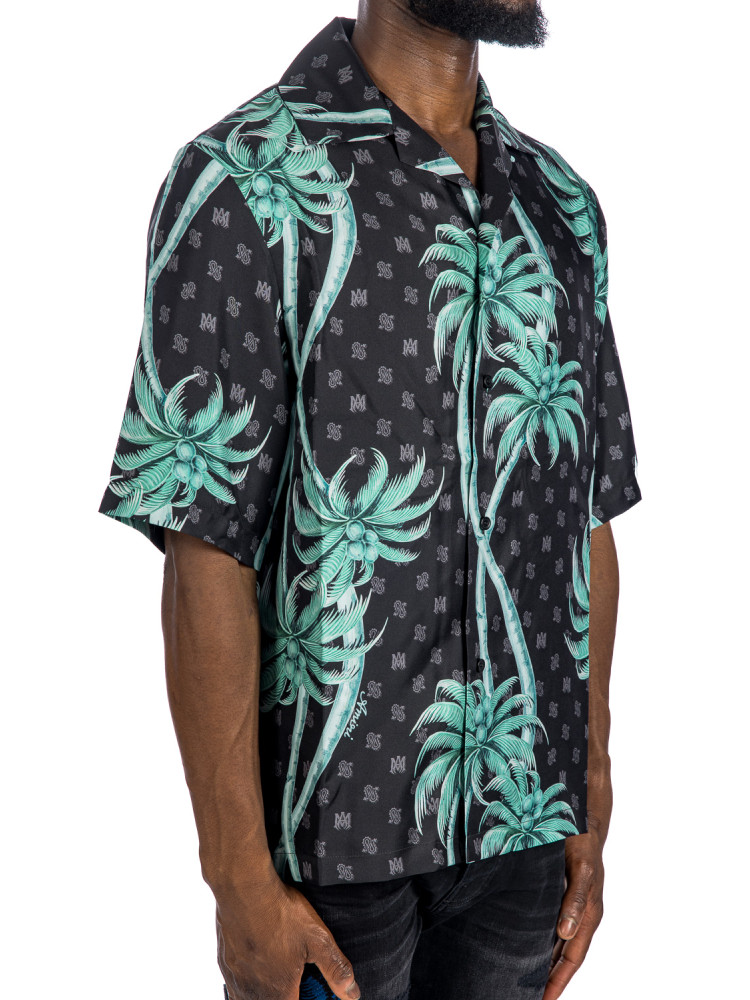 Amiri palm bowling shirt Amiri  PALM BOWLING SHIRTzwart - www.credomen.com - Credomen