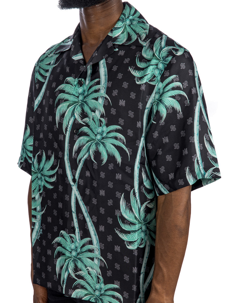 Amiri palm bowling shirt Amiri  PALM BOWLING SHIRTzwart - www.credomen.com - Credomen