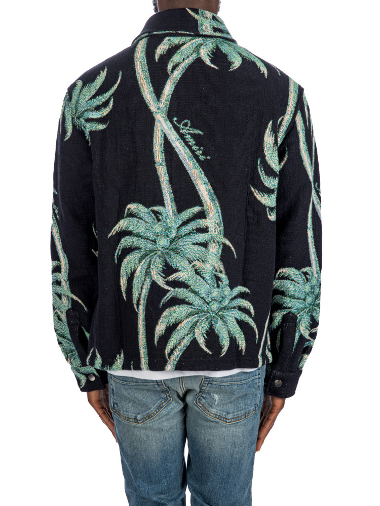 Amiri palm tapestry overshirt Amiri  PALM TAPESTRY OVERSHIRTzwart - www.credomen.com - Credomen