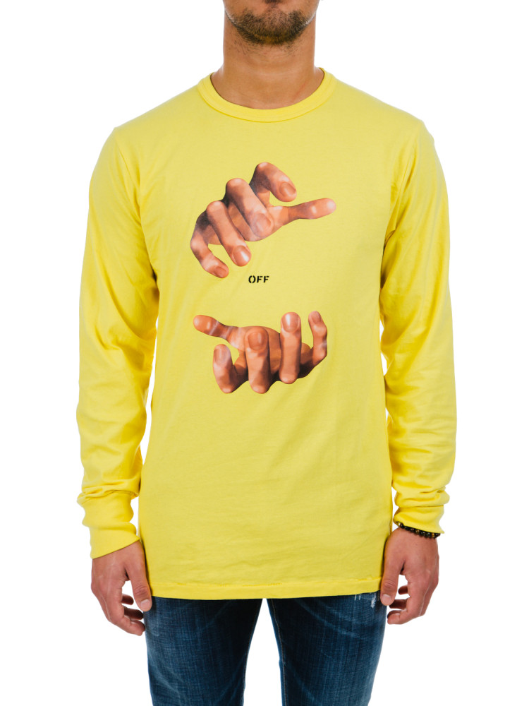 Off white hand clearance tee