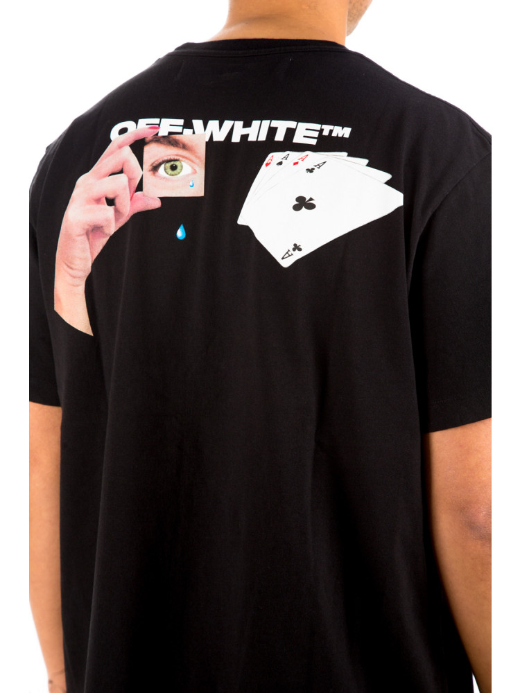 off white hand card t shirt