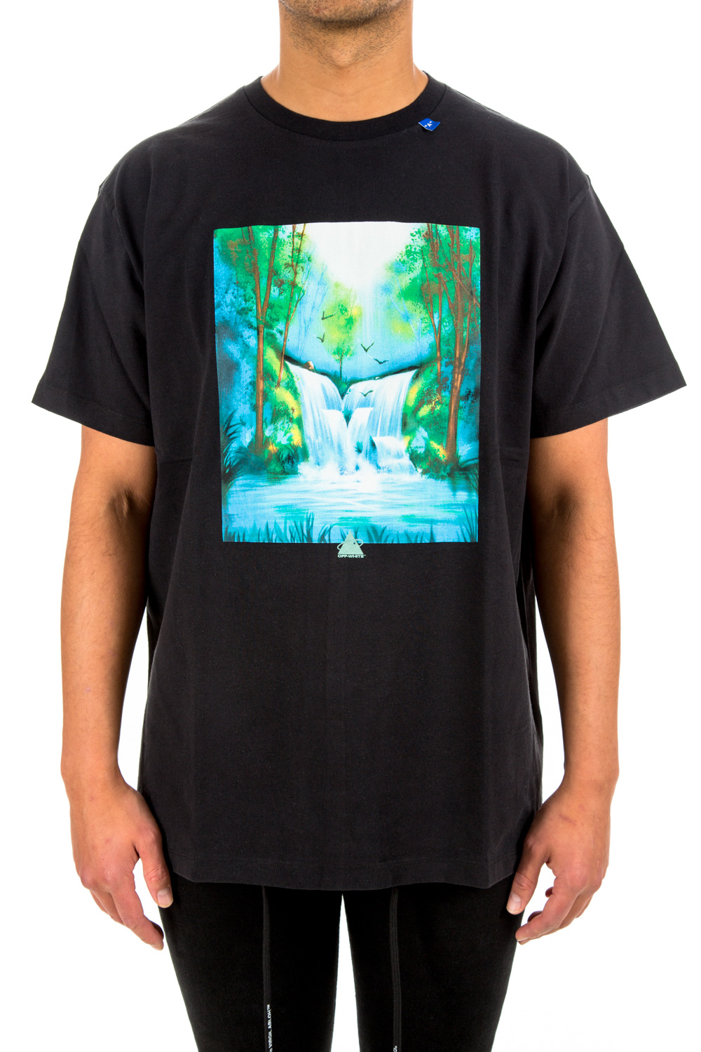 Off white waterfall t sale shirt