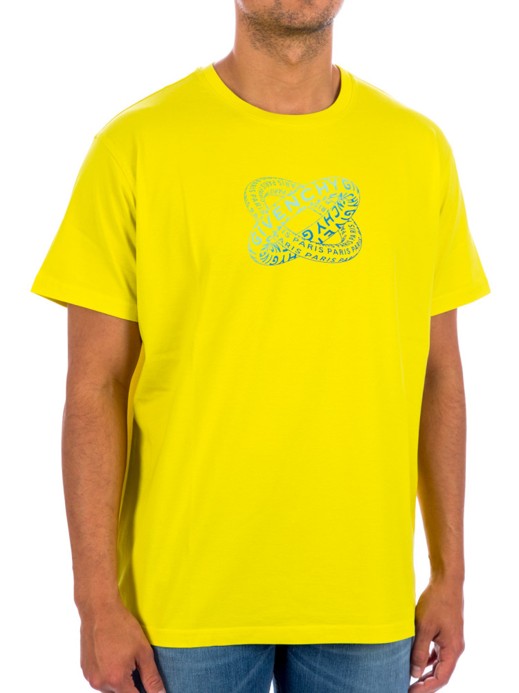 Mens Givenchy yellow Paris Reverse T-Shirt