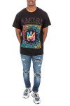 Amiri rainbow bandana tee Amiri  RAINBOW BANDANA TEEzwart - www.credomen.com - Credomen