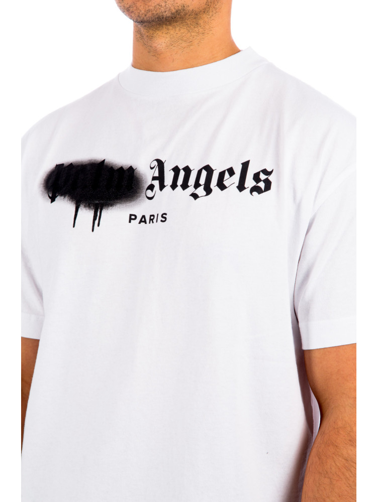 PARIS SPRAYED T-SHIRT on Sale - Palm Angels® Official