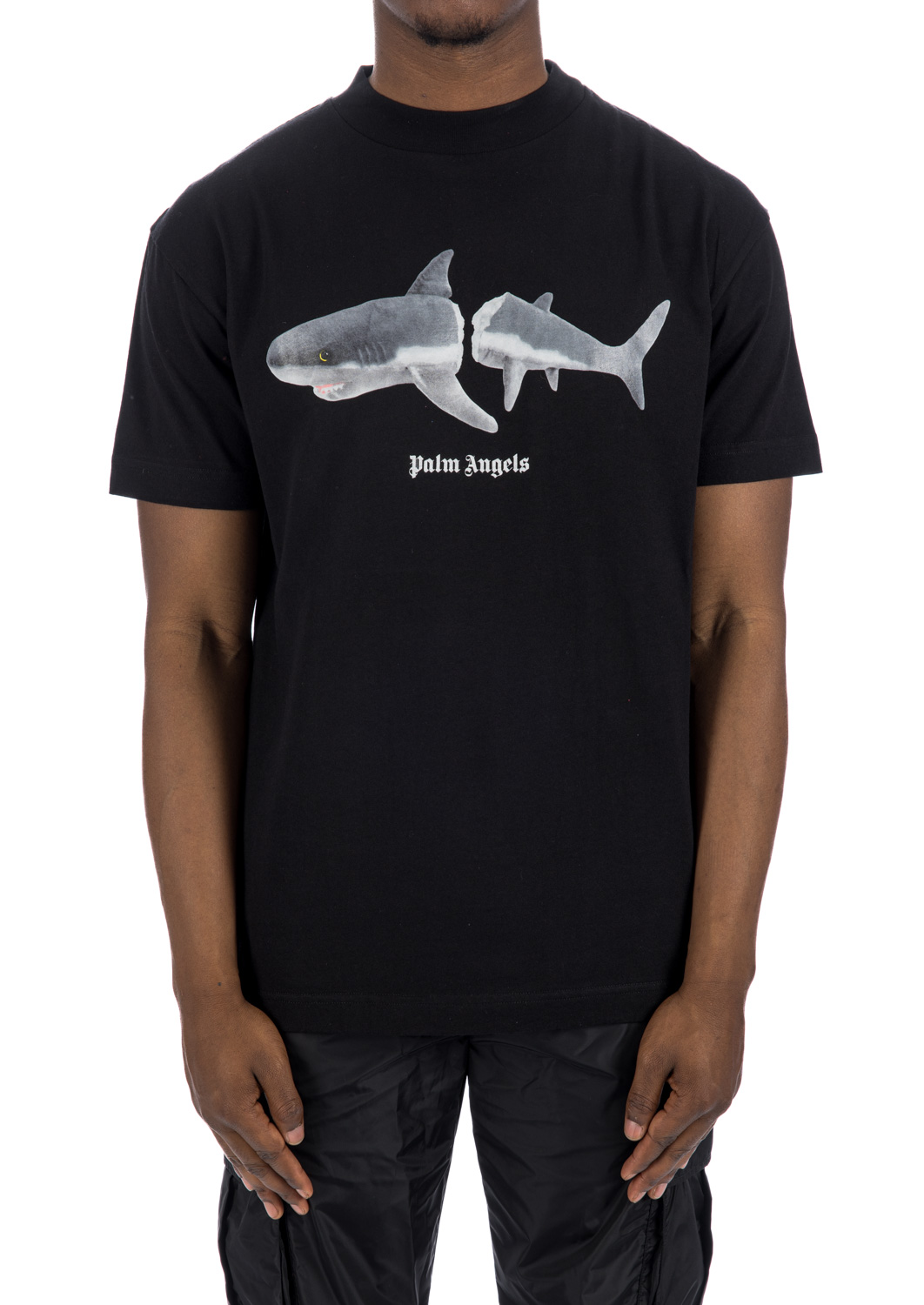 Palm Angels Shark T-Shirt Black/White Men's - Multiple - US