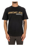 Moncler Grenoble ss t-shirt Moncler Grenoble  SS T-SHIRTzwart - www.credomen.com - Credomen