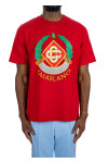 Casablanca casa crest t-shirt Casablanca  Casa Crest T-Shirtrood - www.credomen.com - Credomen