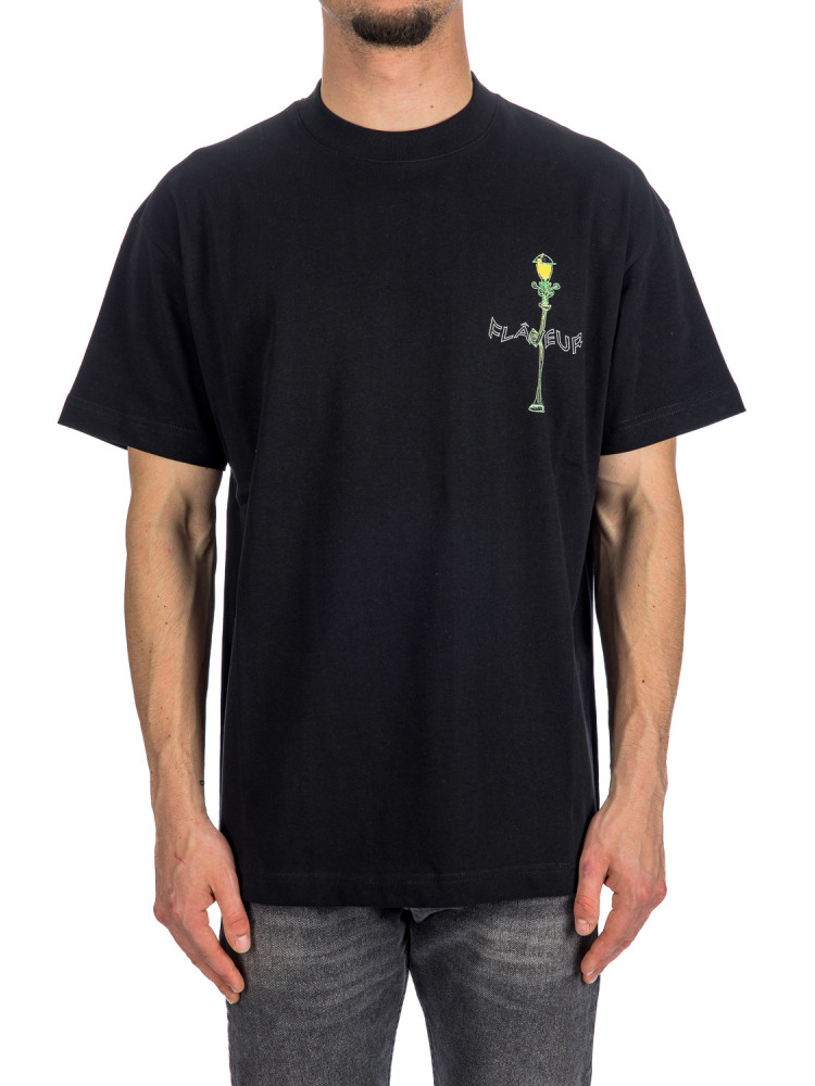 Flaneur Homme lantern t-shirt Flaneur Homme  LANTERN T-SHIRTzwart - www.credomen.com - Credomen