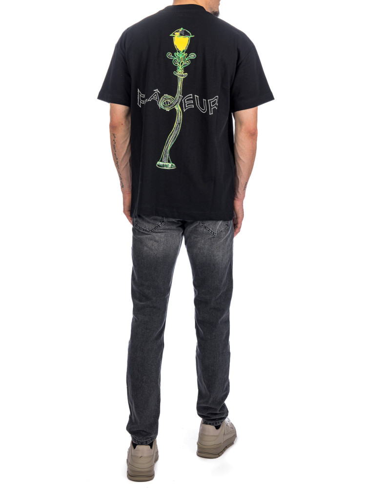 Flaneur Homme lantern t-shirt Flaneur Homme  LANTERN T-SHIRTzwart - www.credomen.com - Credomen