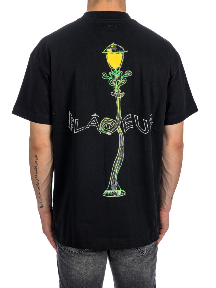 Flaneur Homme lantern t-shirt Flaneur Homme  LANTERN T-SHIRTzwart - www.credomen.com - Credomen