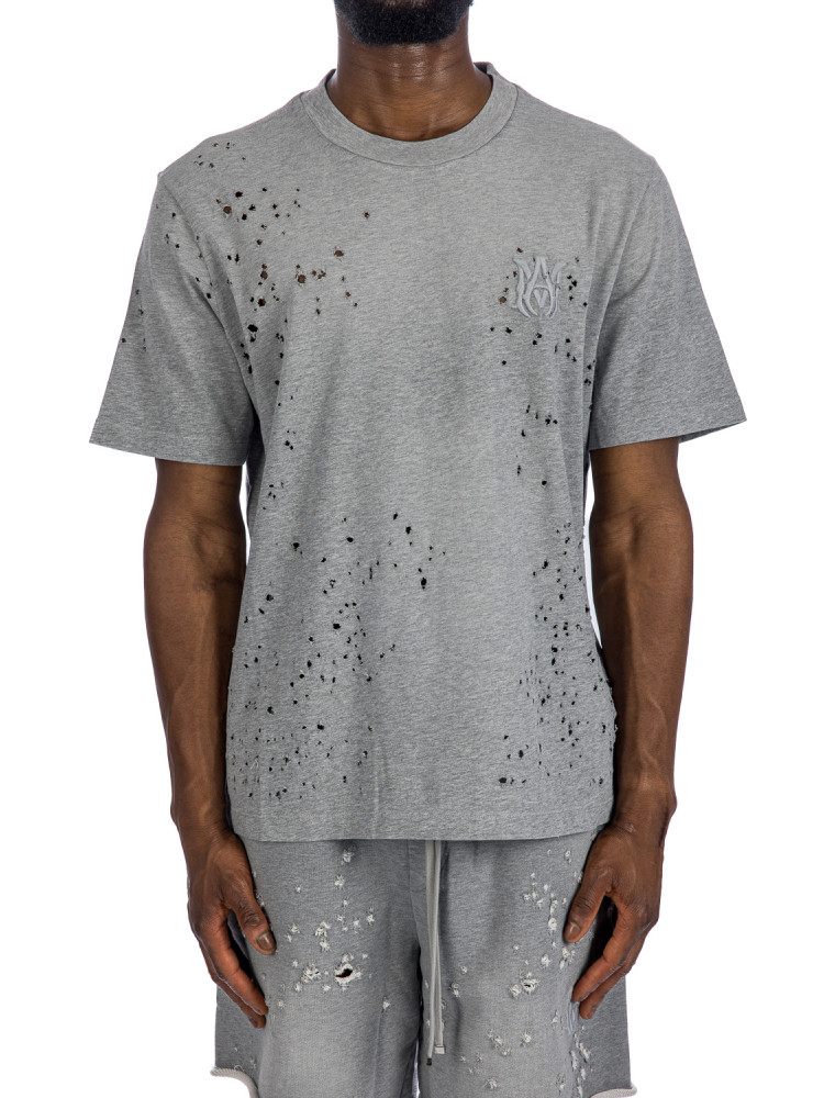 Amiri shotgun embroidered tee Amiri  SHOTGUN EMBROIDERED TEEgrijs - www.credomen.com - Credomen