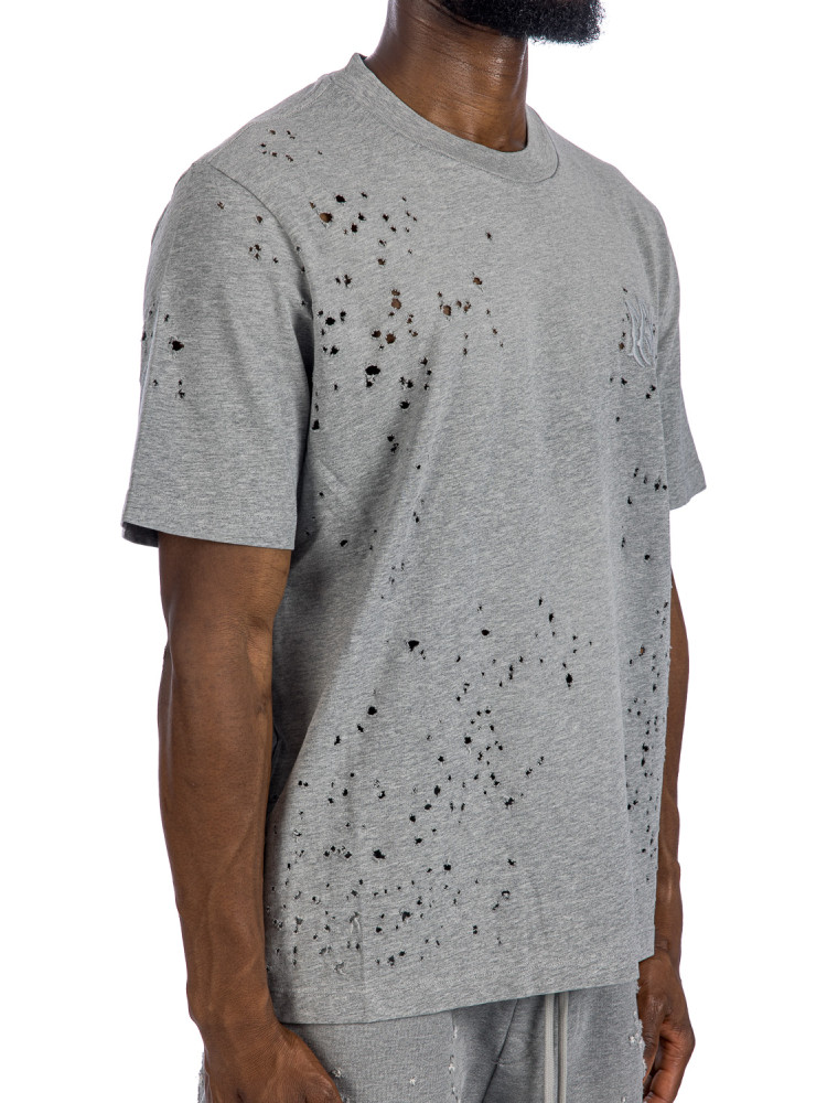 Amiri shotgun embroidered tee Amiri  SHOTGUN EMBROIDERED TEEgrijs - www.credomen.com - Credomen