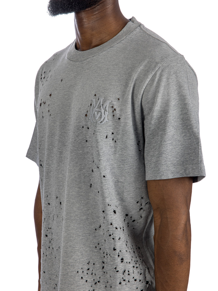 Amiri shotgun embroidered tee Amiri  SHOTGUN EMBROIDERED TEEgrijs - www.credomen.com - Credomen