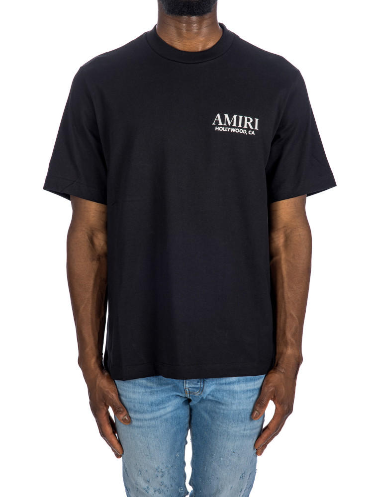 Amiri bones stacked tee Amiri  BONES STACKED TEEzwart - www.credomen.com - Credomen