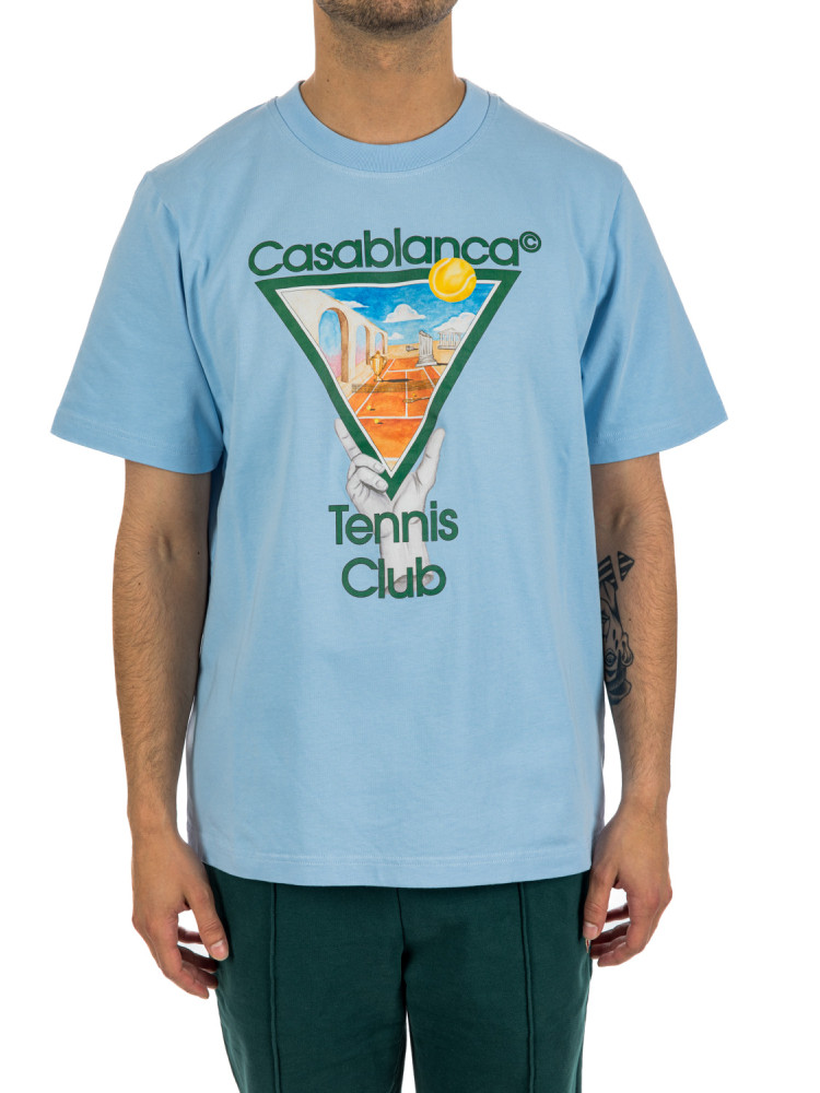 Casablanca tennis icon t-shirt Casablanca  TENNIS ICON T-SHIRTmulti - www.credomen.com - Credomen