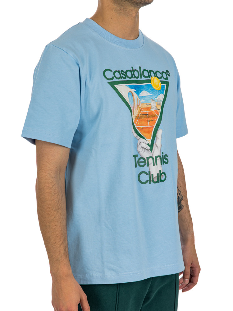 Casablanca tennis icon t-shirt Casablanca  TENNIS ICON T-SHIRTmulti - www.credomen.com - Credomen