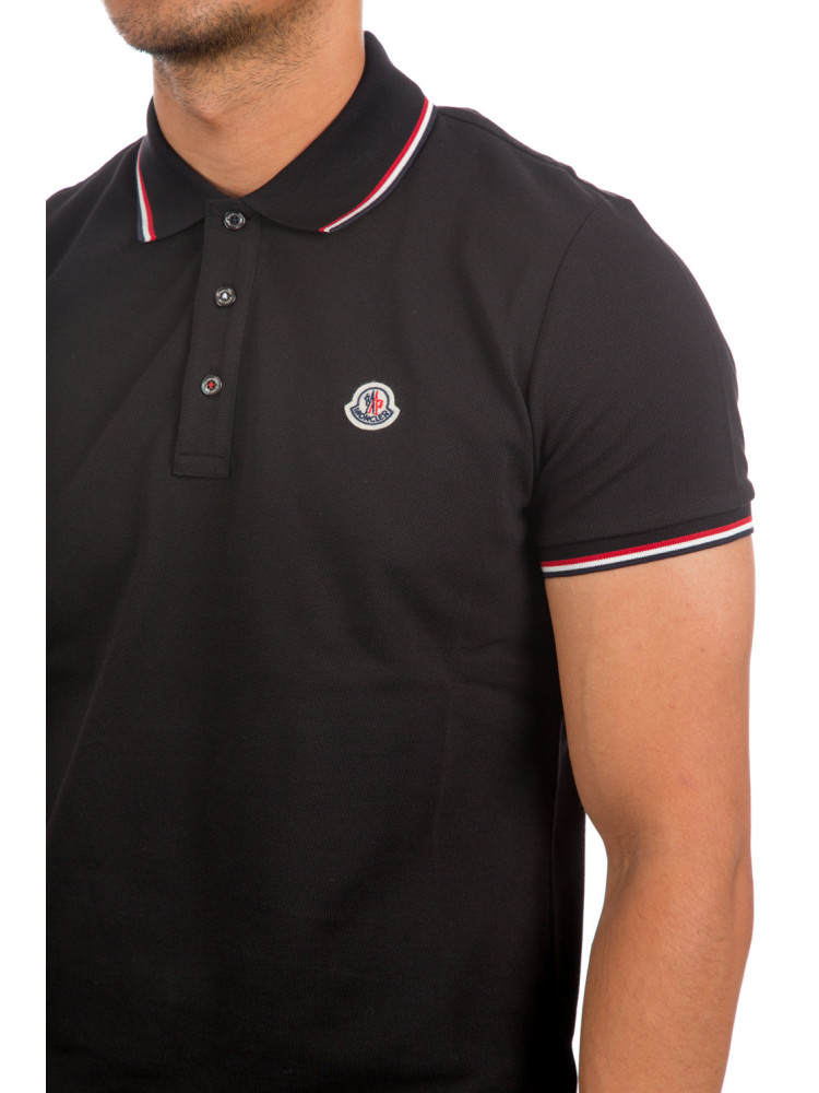 Moncler maglia polo mc Moncler  Maglia Polo MCzwart - www.credomen.com - Credomen