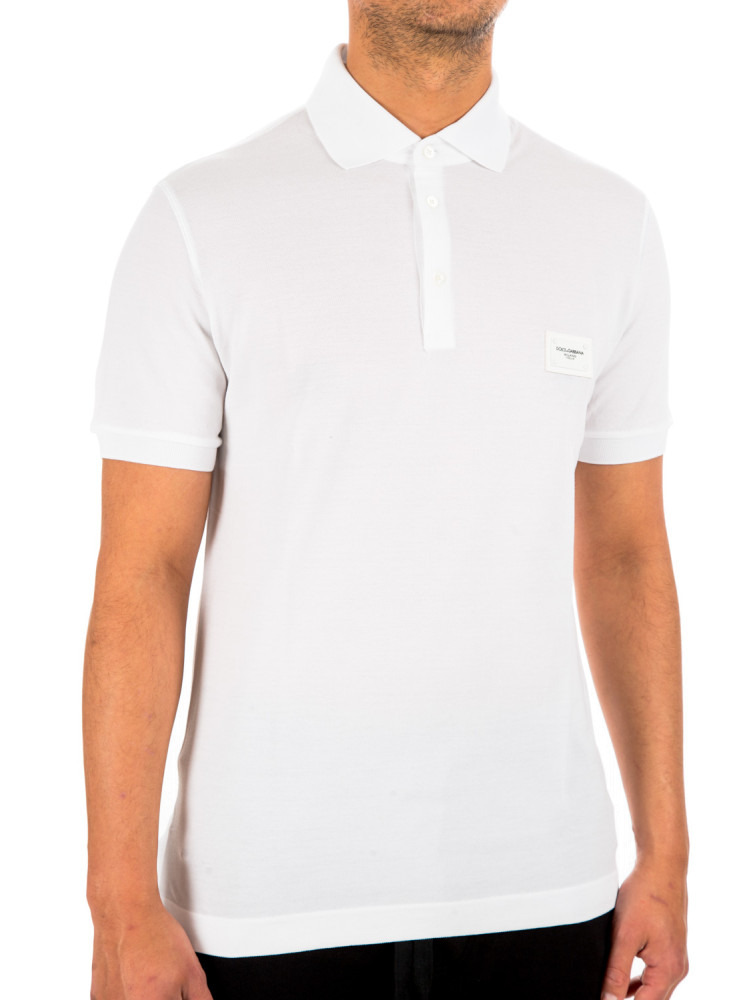 Dolce and gabbana 2025 white polo shirt