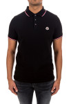 Moncler ss polo shirt Moncler  SS Polo Shirtzwart - www.credomen.com - Credomen