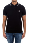 Moncler ss polo shirt Moncler  SS Polo Shirtzwart - www.credomen.com - Credomen