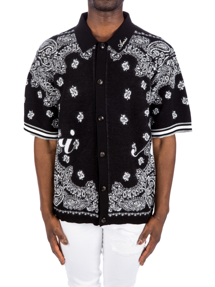 Amiri bandana ss polo Amiri  BANDANA SS POLOzwart - www.credomen.com - Credomen