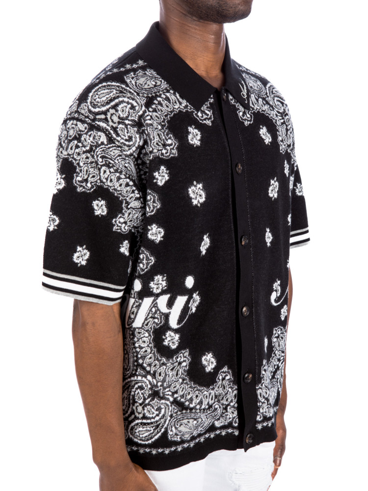 Amiri bandana ss polo Amiri  BANDANA SS POLOzwart - www.credomen.com - Credomen