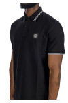 Stone Island polo m/c slim fit Stone Island  POLO M/C SLIM FITzwart - www.credomen.com - Credomen