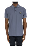 Stone Island polo m/c slim fit Stone Island  POLO M/C SLIM FITblauw - www.credomen.com - Credomen