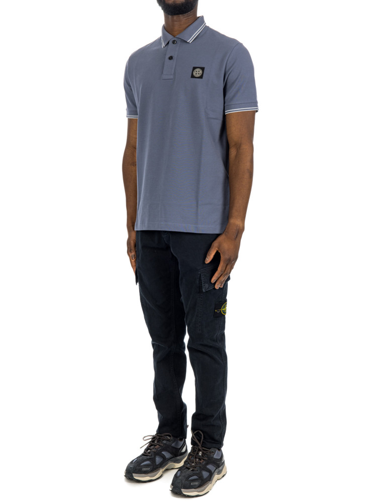 Stone Island polo m/c slim fit Stone Island  POLO M/C SLIM FITblauw - www.credomen.com - Credomen