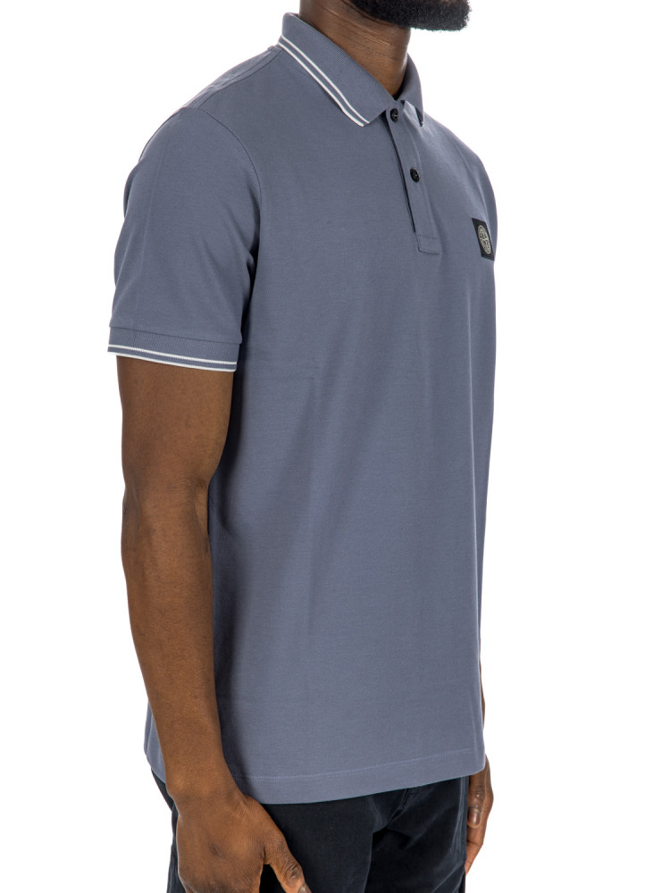 Stone Island polo m/c slim fit Stone Island  POLO M/C SLIM FITblauw - www.credomen.com - Credomen