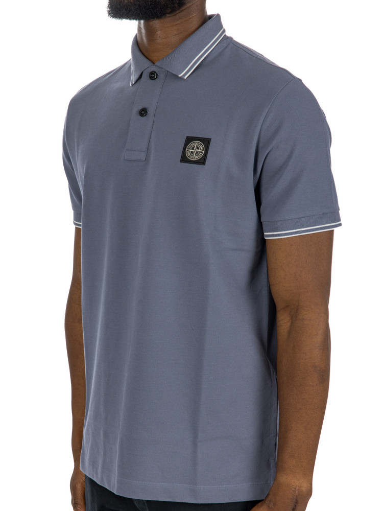 Stone Island polo m/c slim fit Stone Island  POLO M/C SLIM FITblauw - www.credomen.com - Credomen