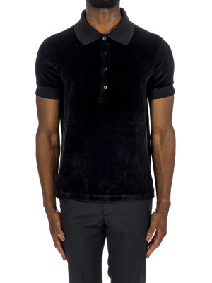 Tom Ford modal velour ss polo 425-01222