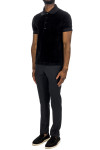 Tom Ford modal velour ss polo Tom Ford  MODAL VELOUR SS POLOzwart - www.credomen.com - Credomen