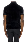 Tom Ford modal velour ss polo Tom Ford  MODAL VELOUR SS POLOzwart - www.credomen.com - Credomen