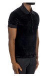 Tom Ford modal velour ss polo Tom Ford  MODAL VELOUR SS POLOzwart - www.credomen.com - Credomen