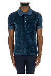 Tom Ford modal velour ss polo Tom Ford  MODAL VELOUR SS POLOblauw - www.credomen.com - Credomen