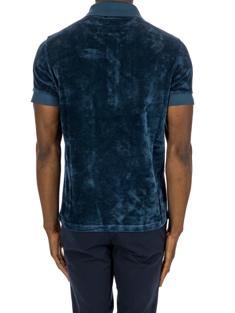 Tom Ford modal velour ss polo Tom Ford  MODAL VELOUR SS POLOblauw - www.credomen.com - Credomen