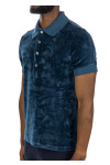 Tom Ford modal velour ss polo Tom Ford  MODAL VELOUR SS POLOblauw - www.credomen.com - Credomen