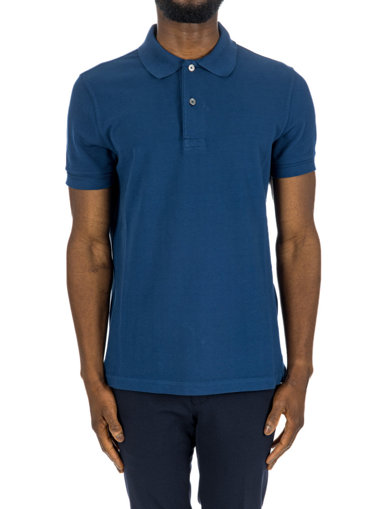 Tom Ford tennis piquet ss polo Tom Ford  TENNIS PIQUET SS POLOblauw - www.credomen.com - Credomen