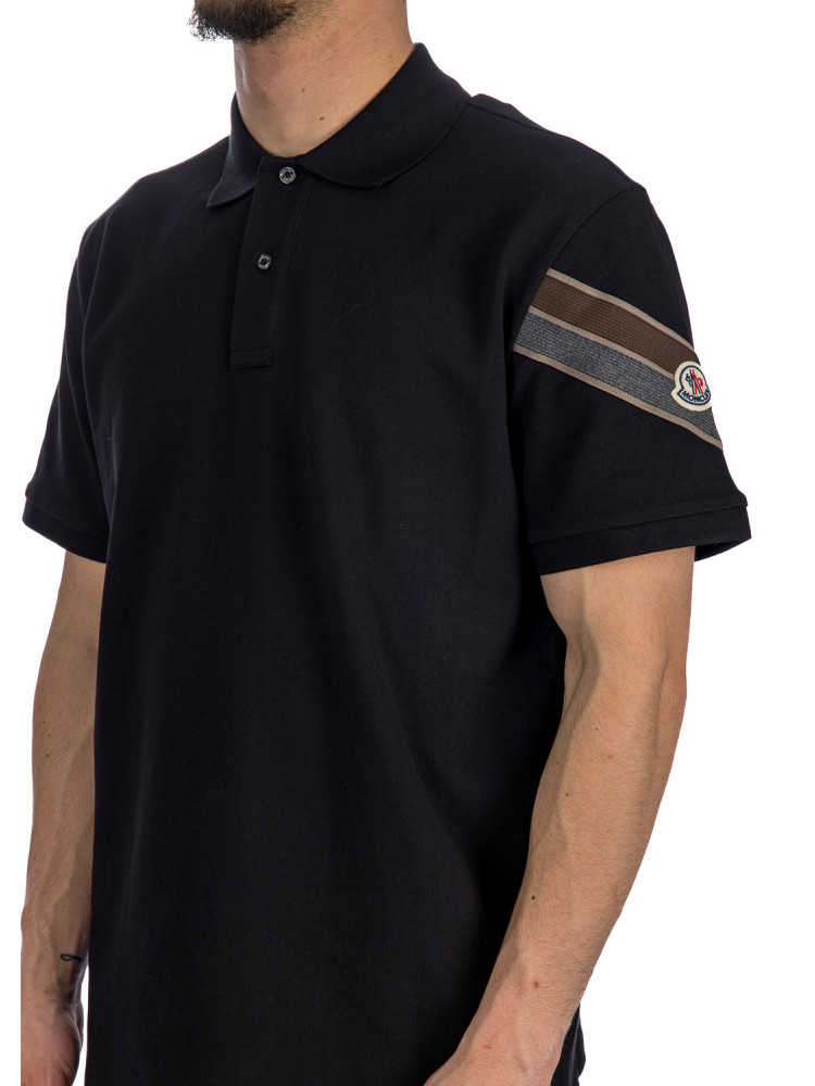 Moncler ss polo Moncler  SS POLOzwart - www.credomen.com - Credomen