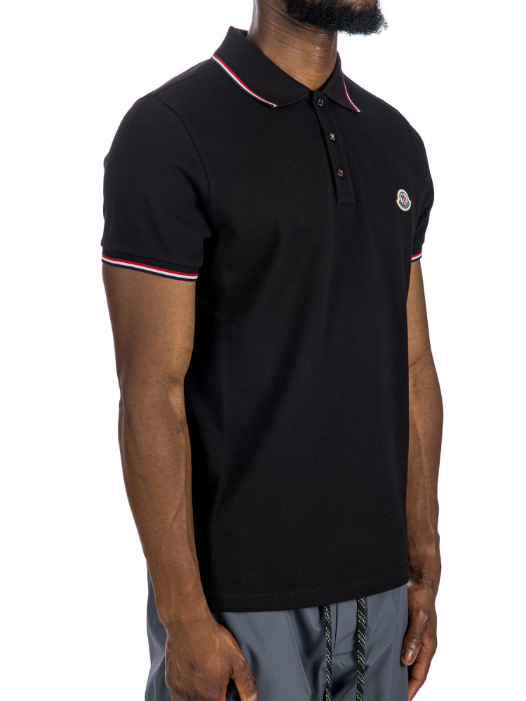 Moncler ss polo Moncler  SS POLOzwart - www.credomen.com - Credomen