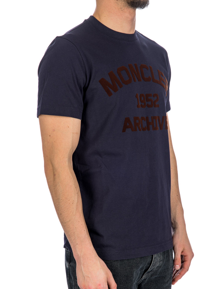 Moncler ss tshirt Moncler  SS Tshirtblauw - www.credomen.com - Credomen